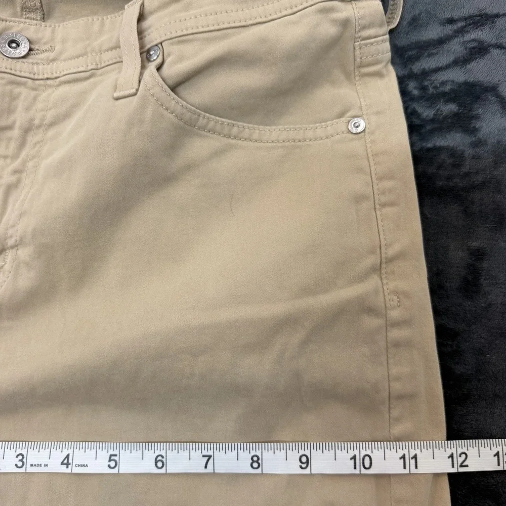 AG Adriano Goldschmied The Everett Pants Mens 33x28 Slim Straight Khaki Stretch